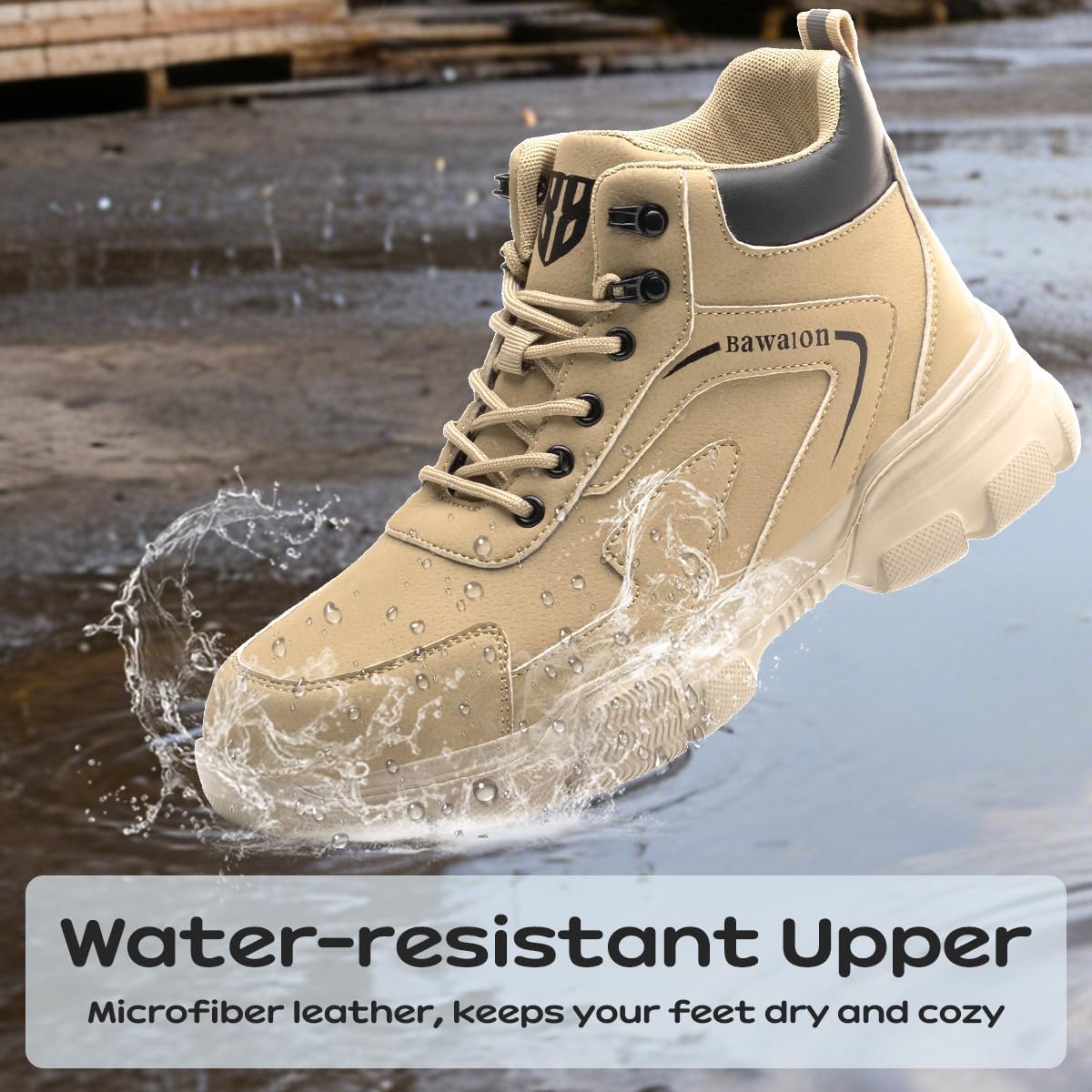 Thumbnail 4 de Bawalon Safety Boots Steel Cap Work Boots