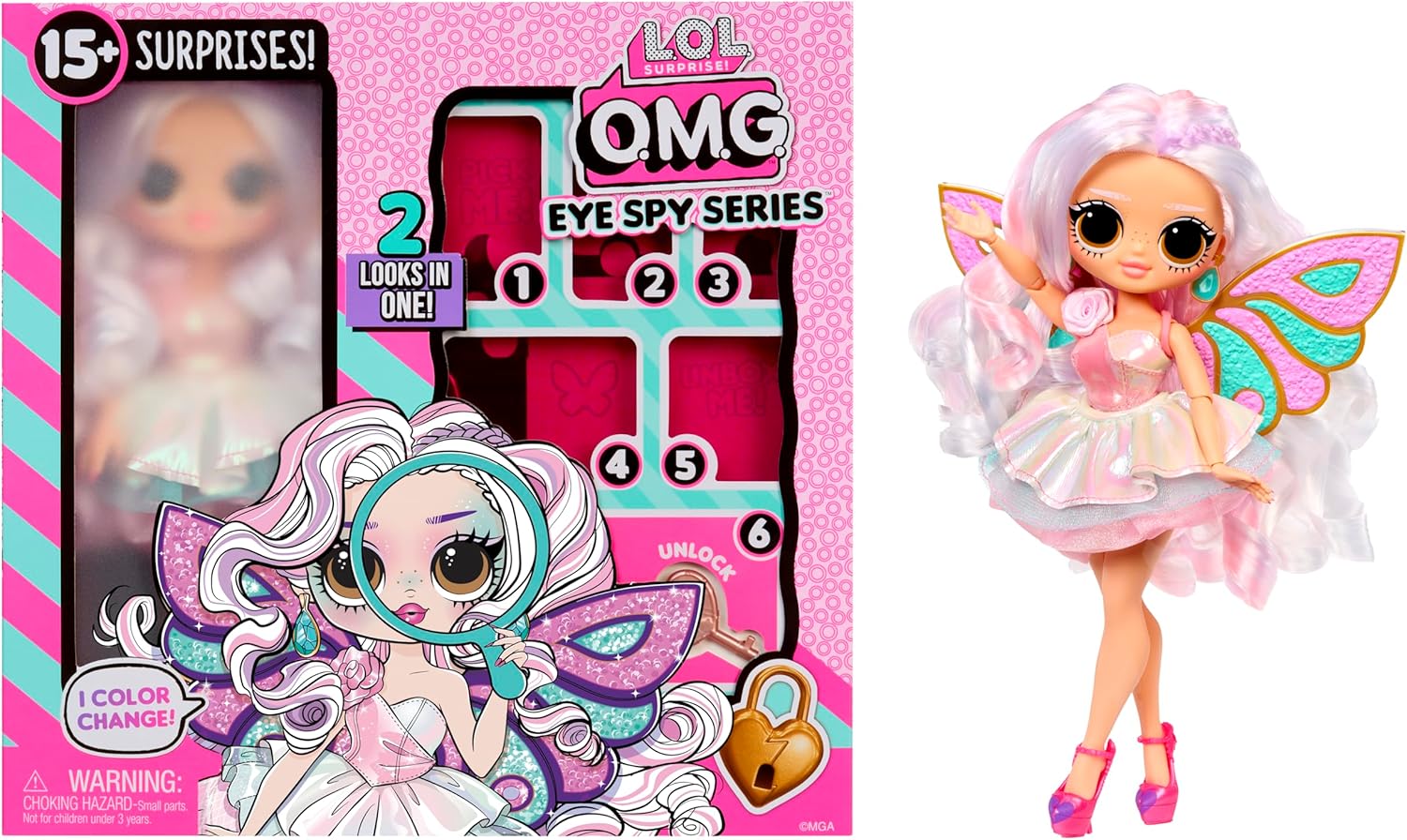 Thumbnail 6 de L.O.L. Surprise! OMG Eye Spy Series – Fairy: Die Sammelpuppe mit Rätseln, Farbwechseln und Schmuckidee