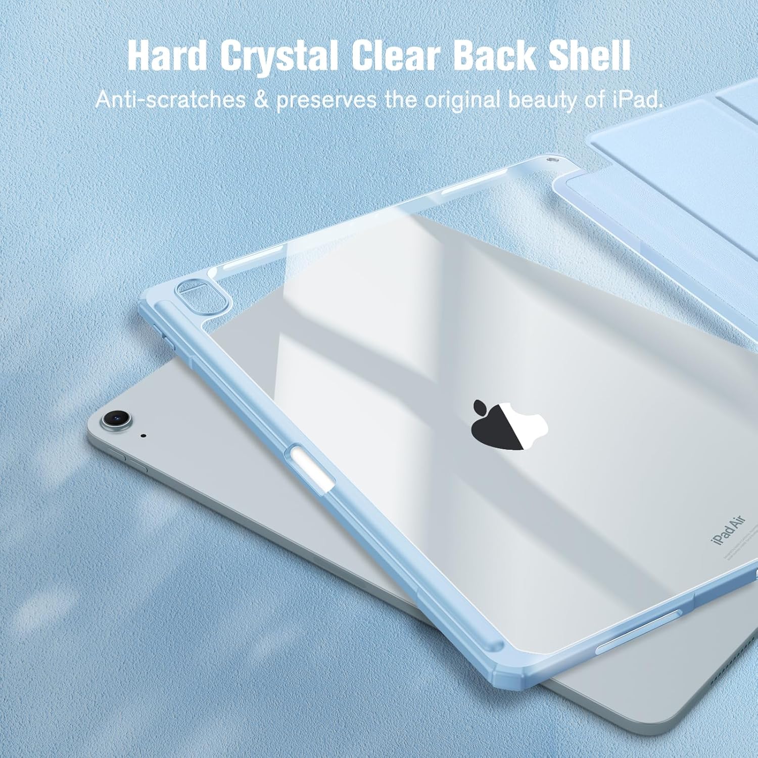 Thumbnail 3 de FINTIE Hybrid Case for iPad Air 13-inch (M4 2026 / M3 2025 / M2 2024) with Pencil Holder & Auto Wake/Sleep – Sky Blue