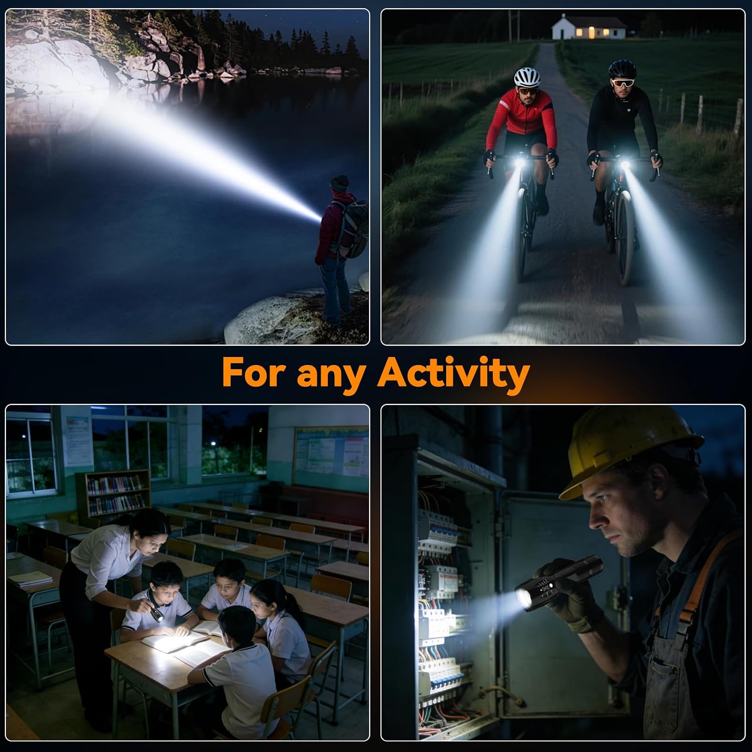 Thumbnail 6 de BESTSUN 2 Pack Tactical Flashlight Torch, Zoomable LED Flashlights with 5 Modes