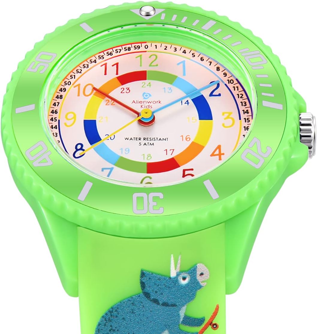 Thumbnail 1 de Alienwork Montre Pédagogique Kids – Apprendre l’Heure, Résistante à l’Eau 5 ATM