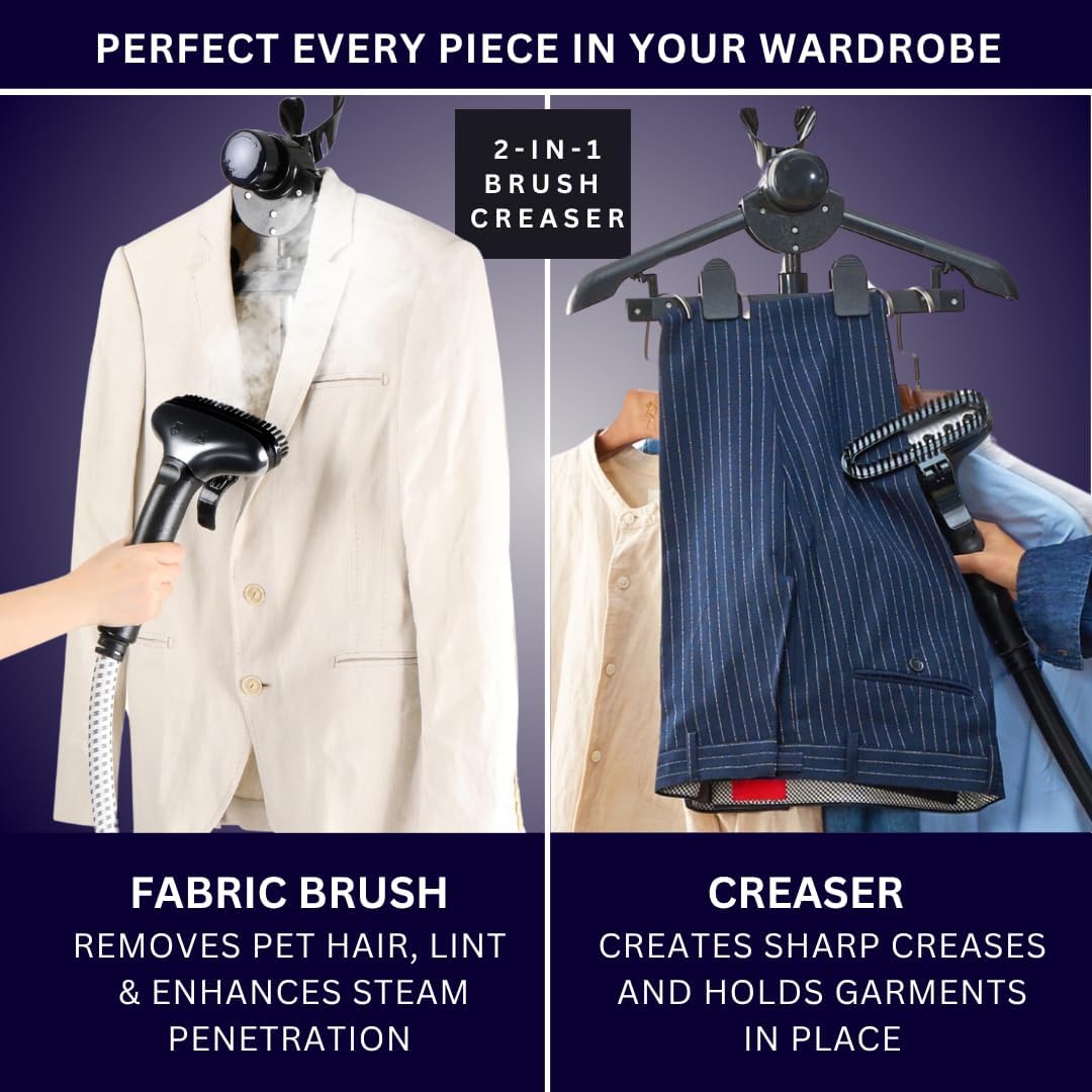 Detalle de SALAV X3A Commercial Full-Size Garment Steamer, 3 L Tank, Foot Pedal