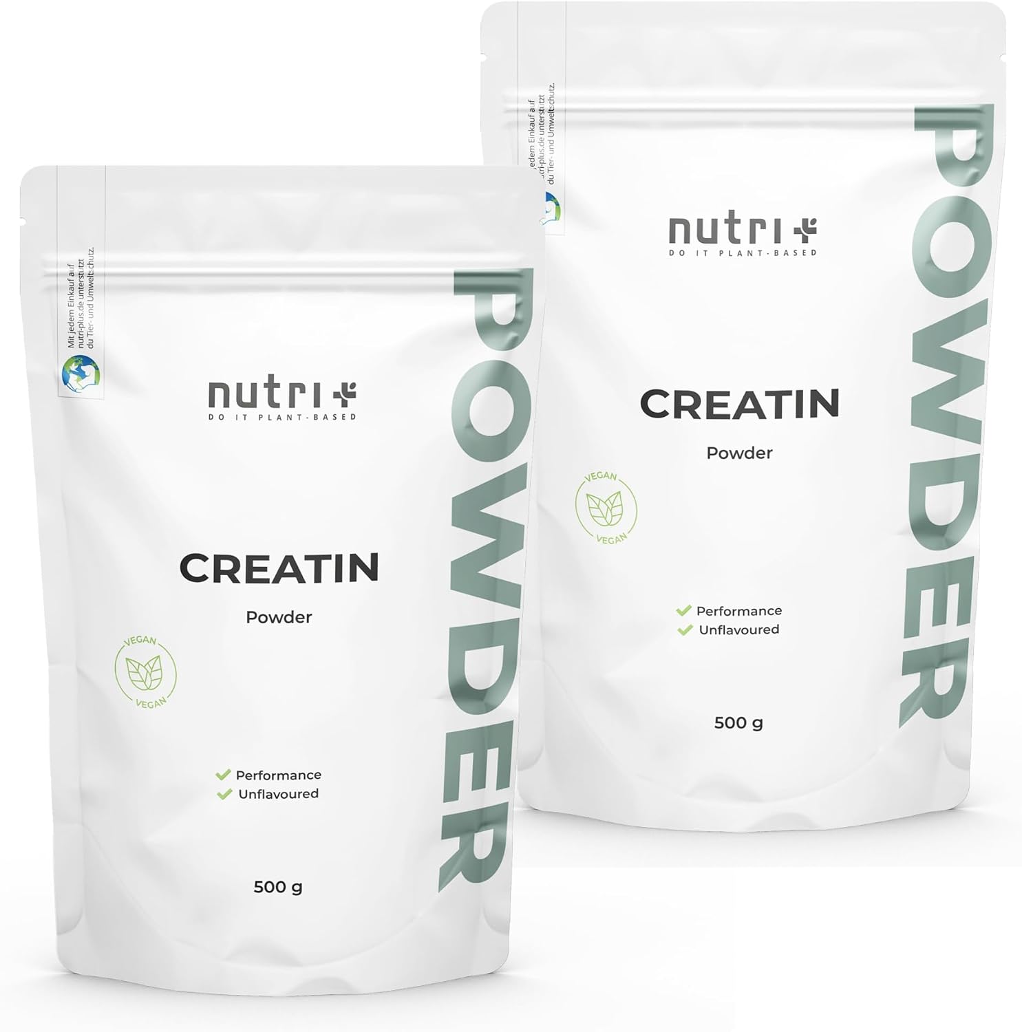 Thumbnail 6 de Nutri + Creatine Monohydraat 500 g, neutraal poeder met Mono Mesh 200