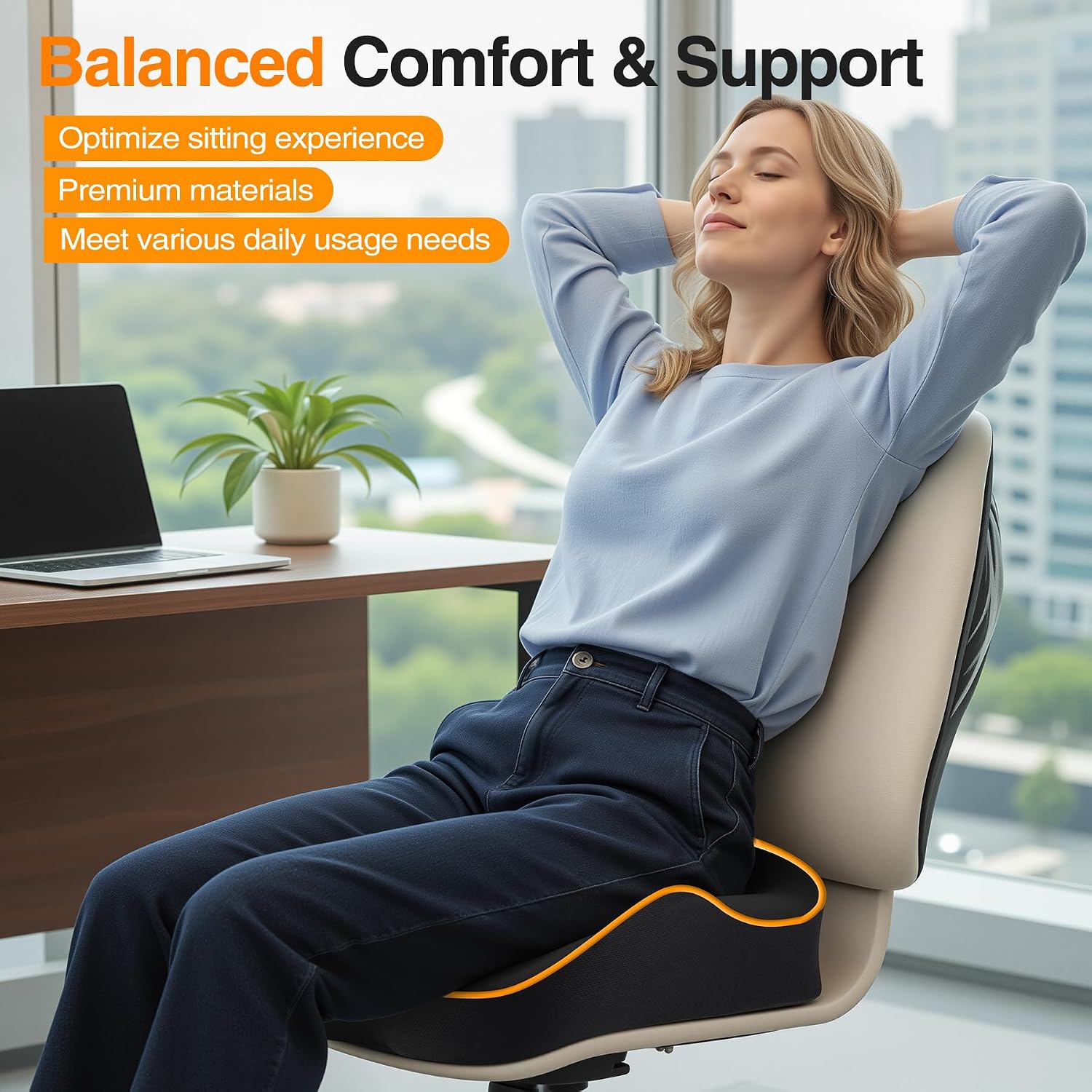 Thumbnail 6 de POOTACK Memory Foam Seat Cushion