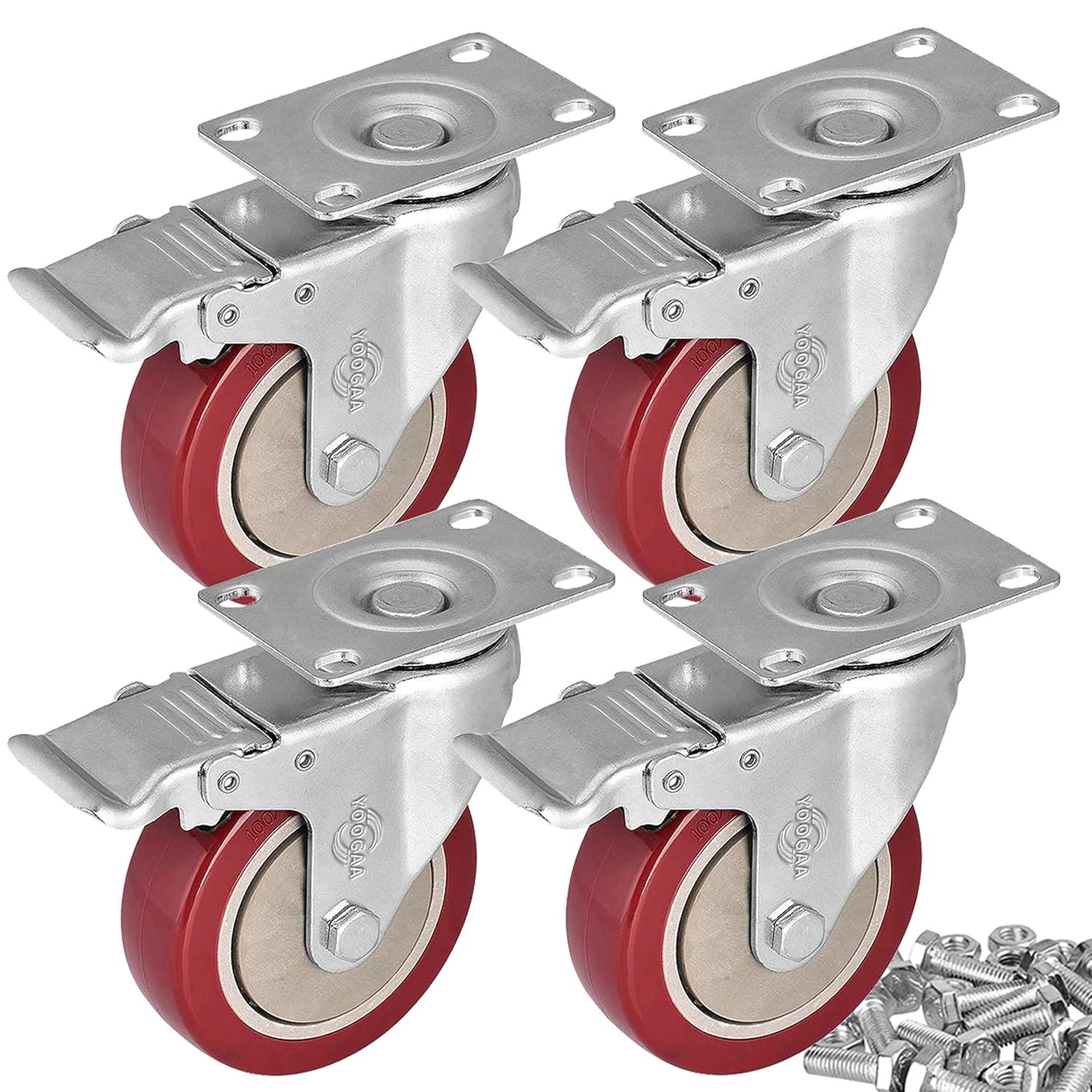 Thumbnail 6 de YOOGAA caster wheels, 4-inch