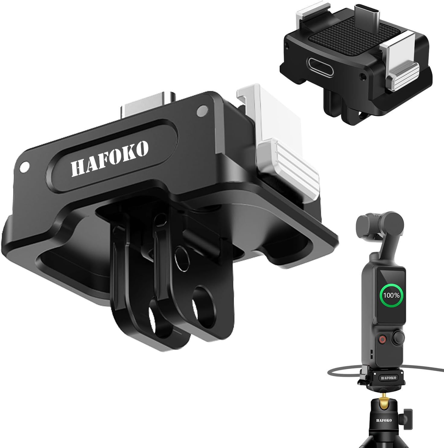 HAFOKO Osmo Pocket 3 charging base adapter for tripod