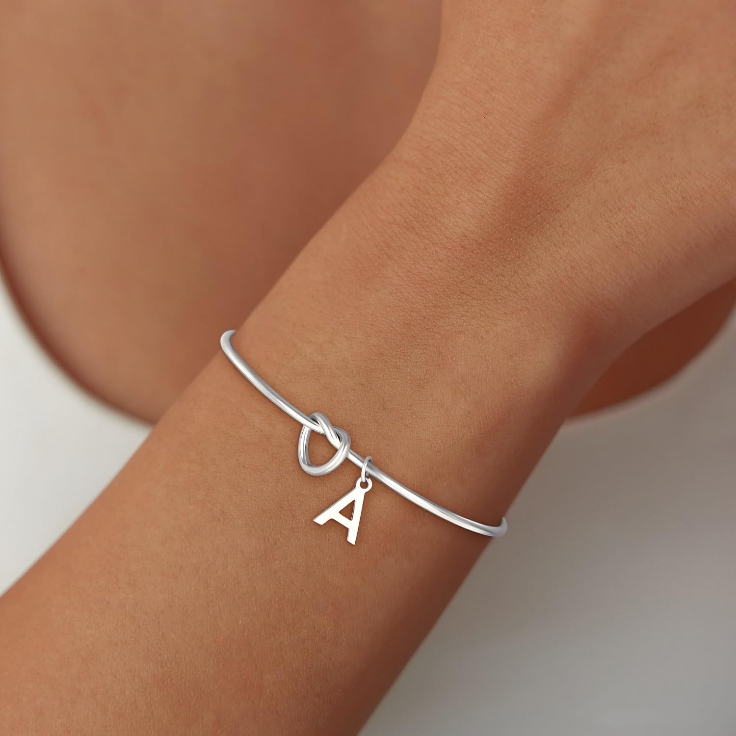 Detalle de SLOONG Armband Damen Gold/Silber 18K Vergoldet – Monogramm Buchstaben Armband