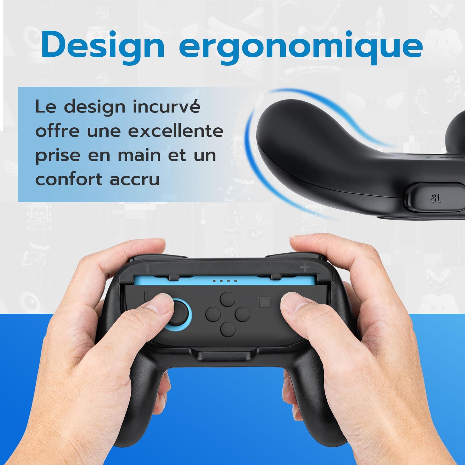 Thumbnail 2 de Tolesum Poignées Joy-Con Switch, lot de 2