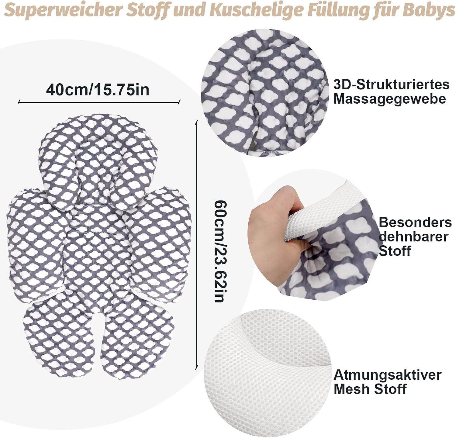 Thumbnail 5 de Baby Autositz-Kissen 2-in-1