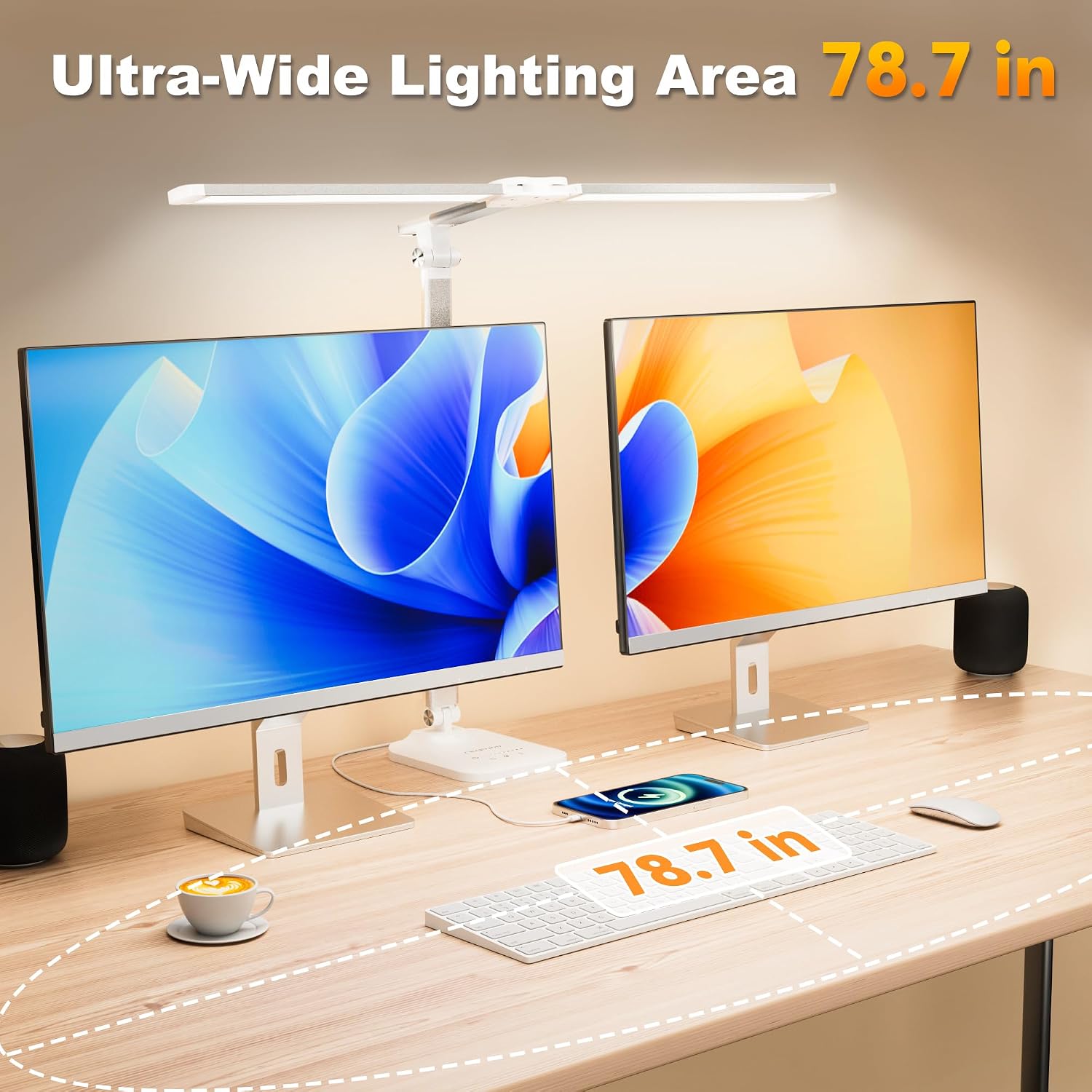 Detalle de LED Desk Lamp, Dual-Head