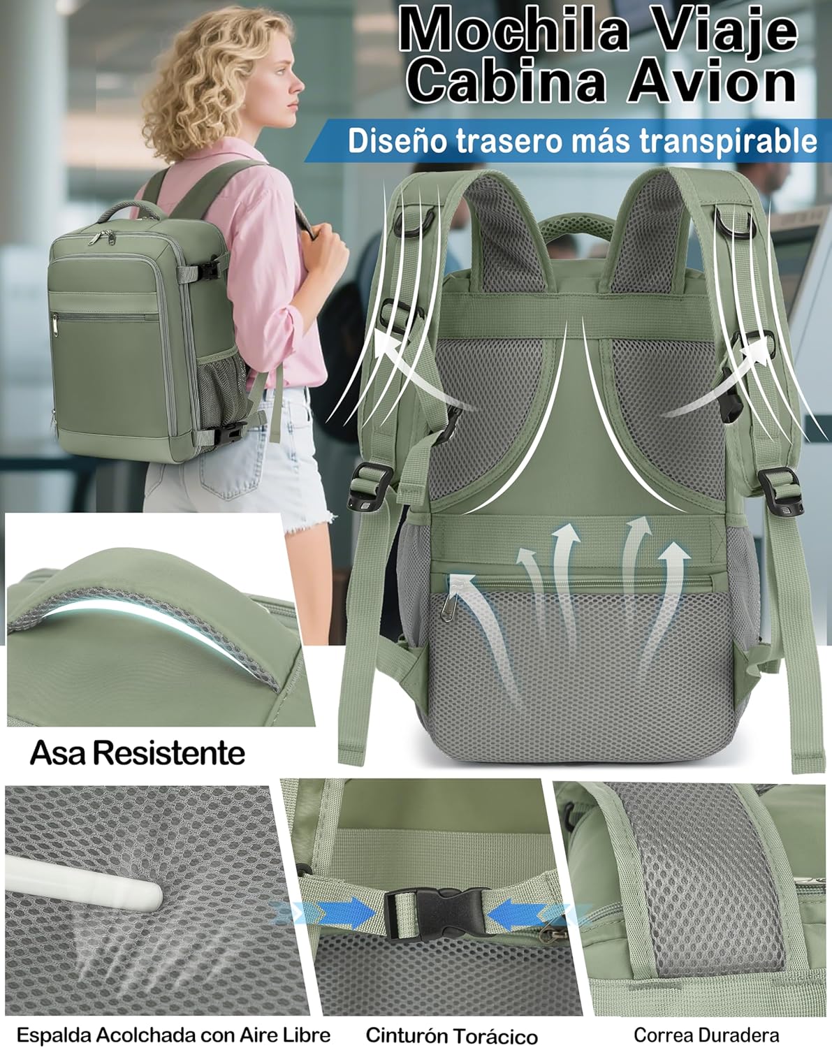 Thumbnail 4 de KLOSTAIN Mochila Viaje Cabina 30L