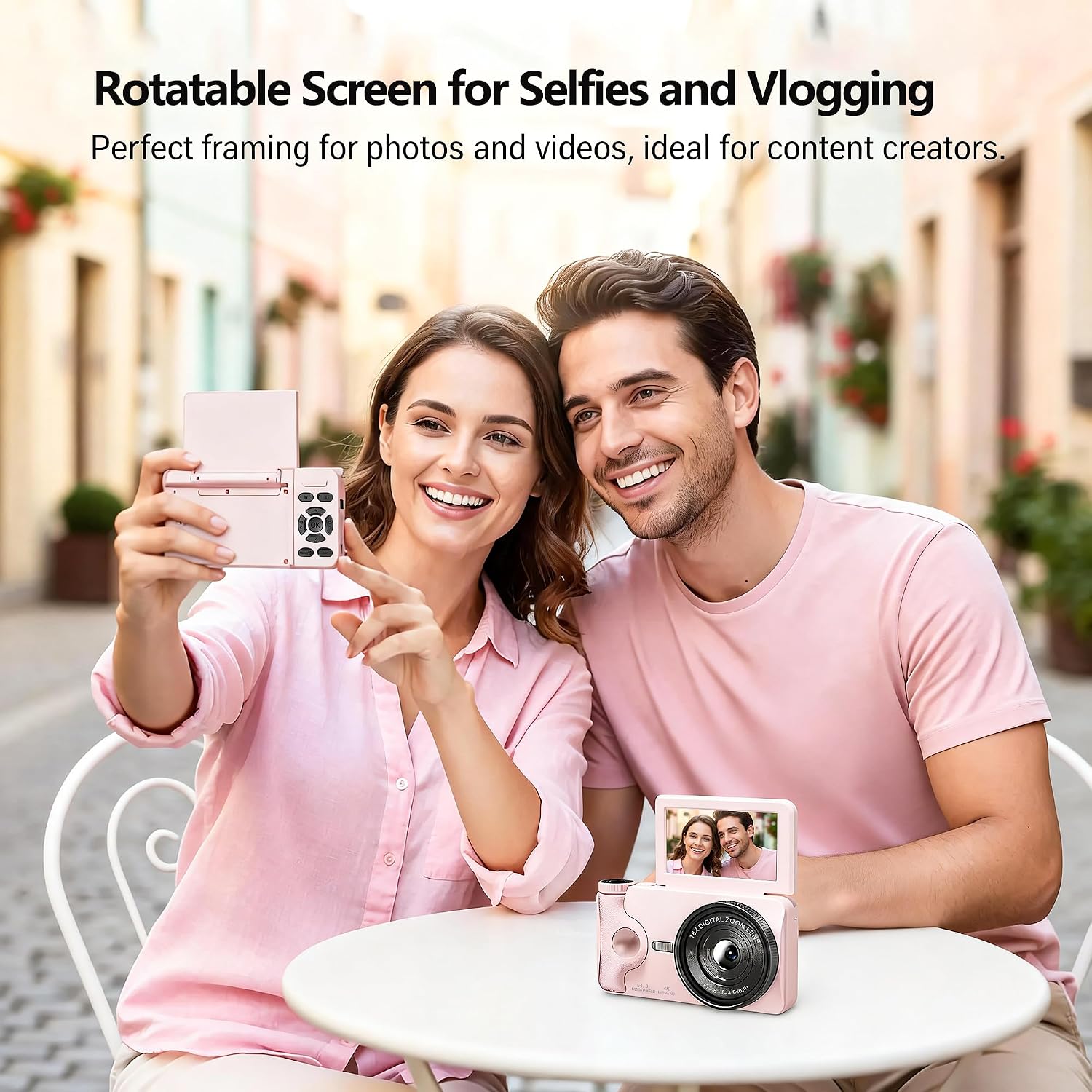 Thumbnail 1 de 4K Digital Camera with 64MP Autofocus and 180° Flip Screen – A practical pick for beginners and social creators