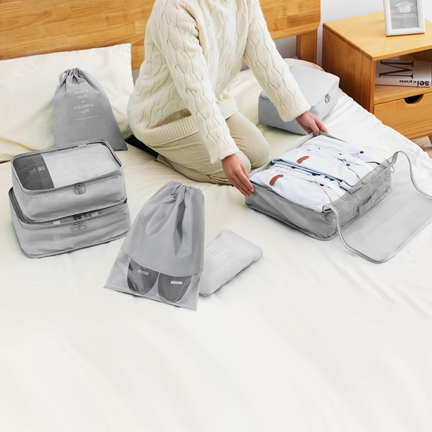 Thumbnail 6 de MOFELON 9-piece packing cubes 9pc set for travel