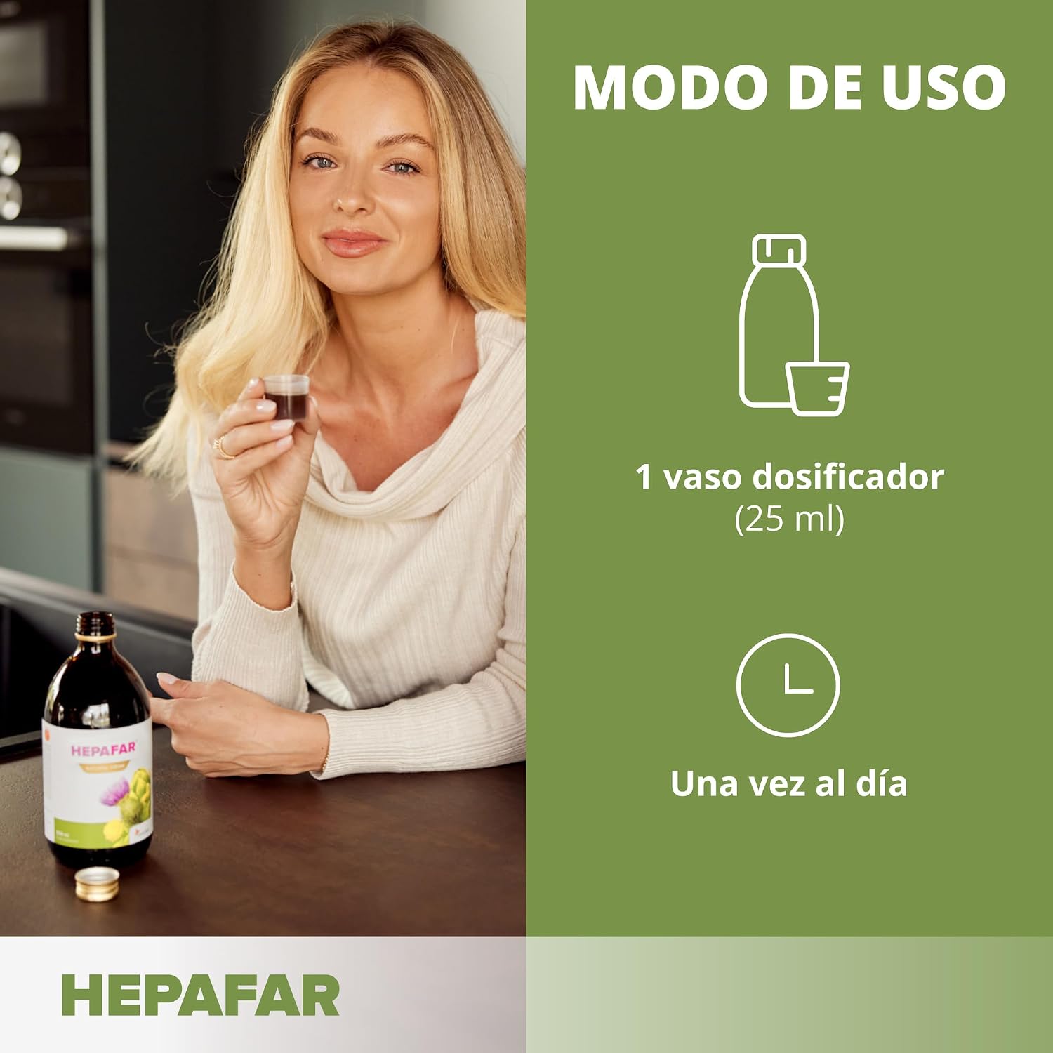 Detalle de Hepafar Sensilab, Cardo Mariano y Té Verde, 2x500ml