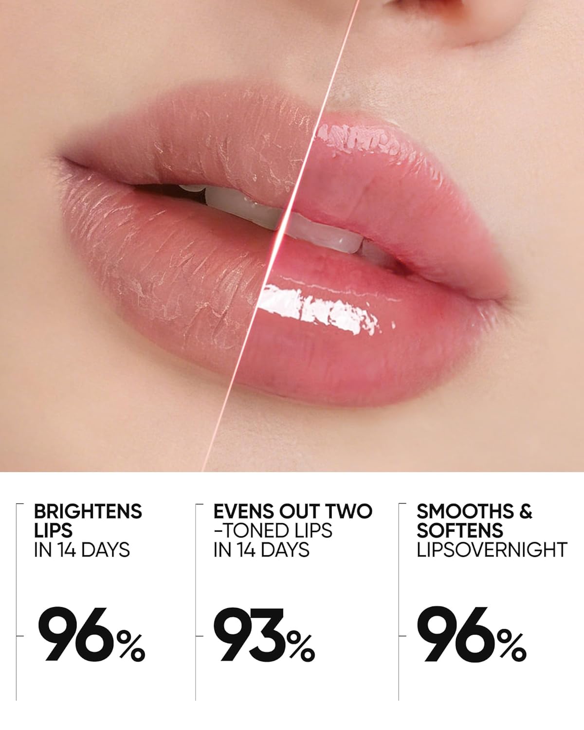 Thumbnail 2 de SKINTIFIC Peptide Brightening Lip Serum (Baby Pink) Tinted Gloss Balm with Peptides, Squalane & Cooling Applicator