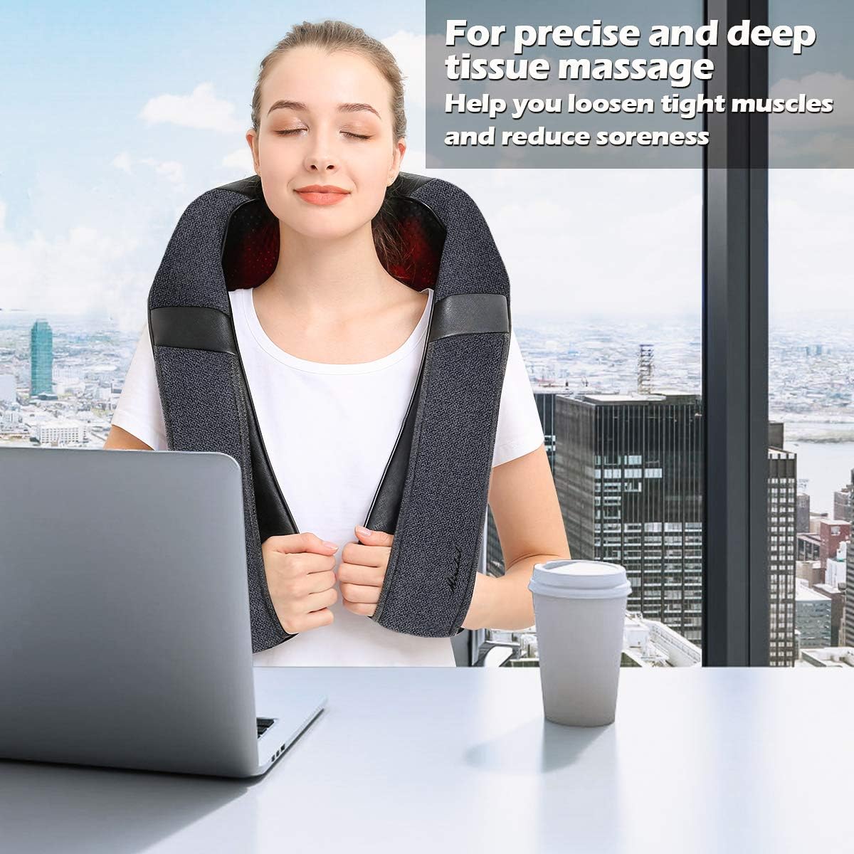 Detalle 2 de Mirakel Neck Massager with Heat 15min ⌛