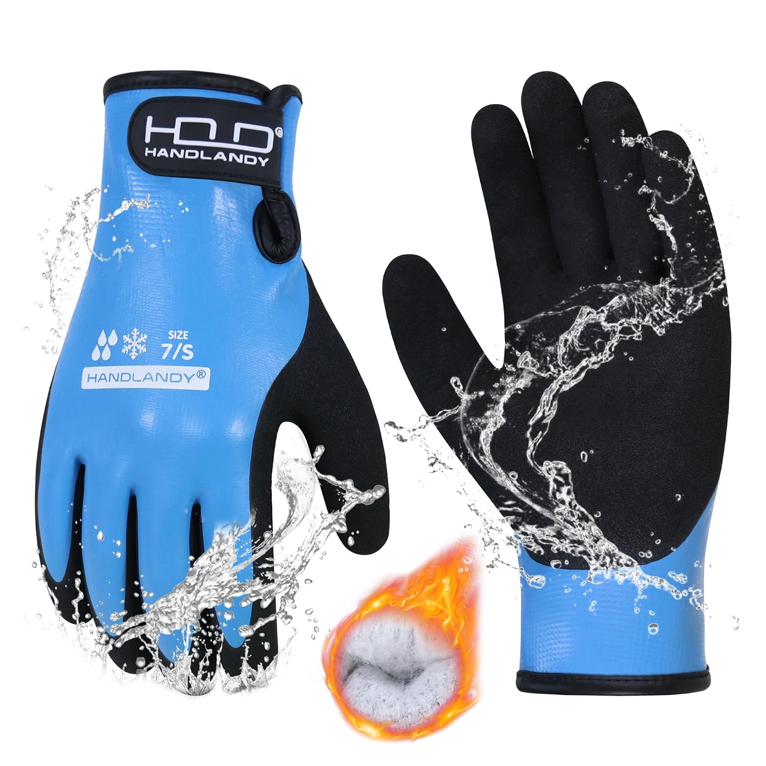 Detalle de HANDLANDY HLDD Waterproof Work Gloves