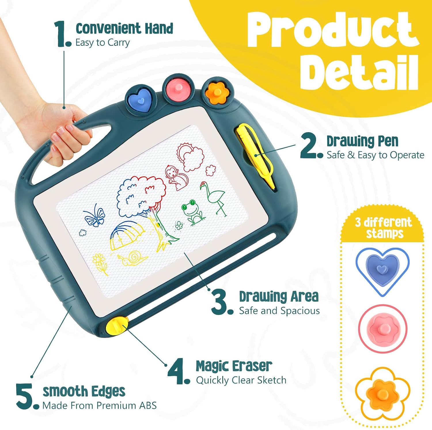 Thumbnail 2 de Daisiki Magnetic Drawing Board for Toddlers