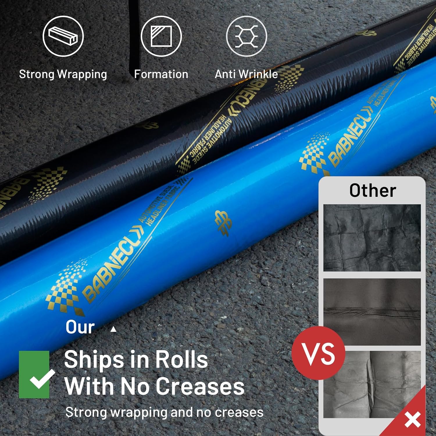 Thumbnail 1 de Babnecl Suede Headliner 38" × 60" Light Grey 📐