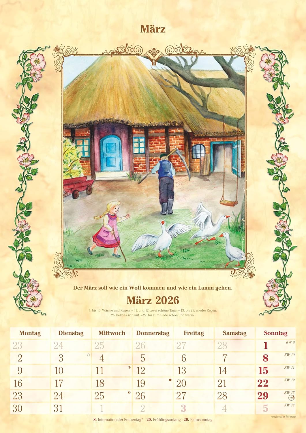 Thumbnail 4 de Alpha Edition Bauernkalender 2026 – Bildkalender 29,7×42 cm mit Bauernregeln & Platz für Notizen