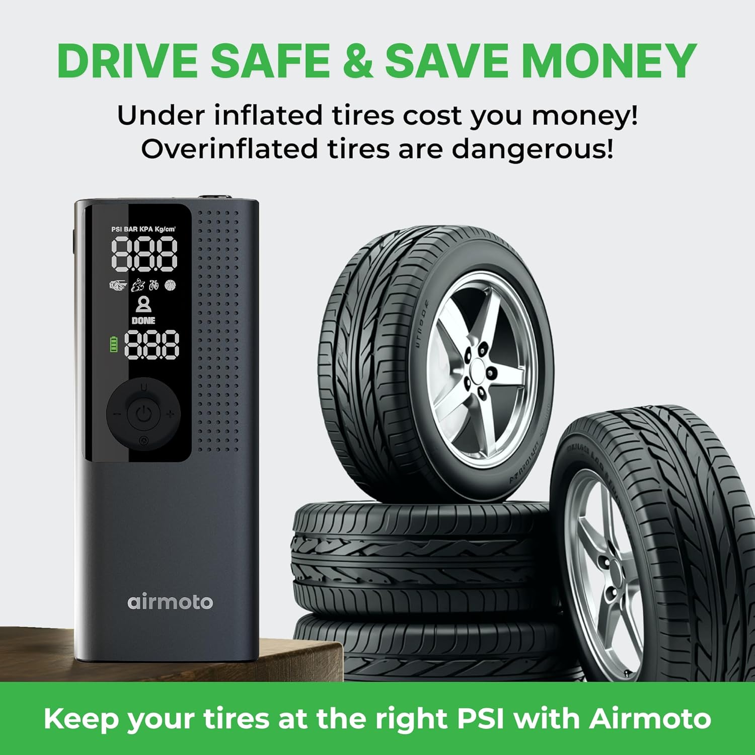 Thumbnail 2 de Airmoto Portable Air Compressor with Digital Gauge