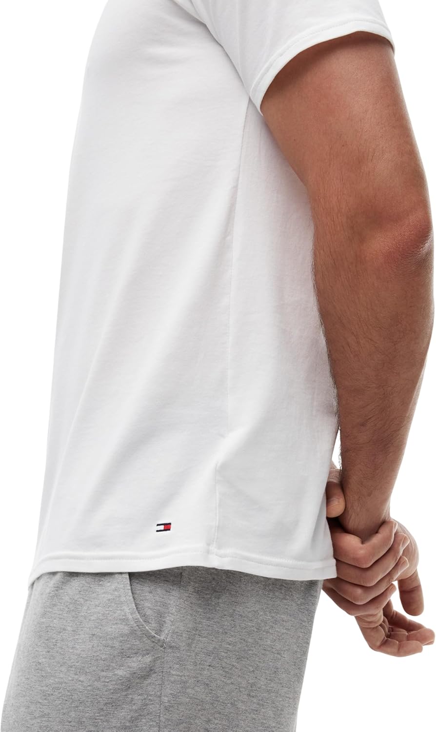 Thumbnail 4 de Tommy Hilfiger 2S87903767 – T-Shirt Uni Col V, Manches Courtes, Lot de 3 pour Homme