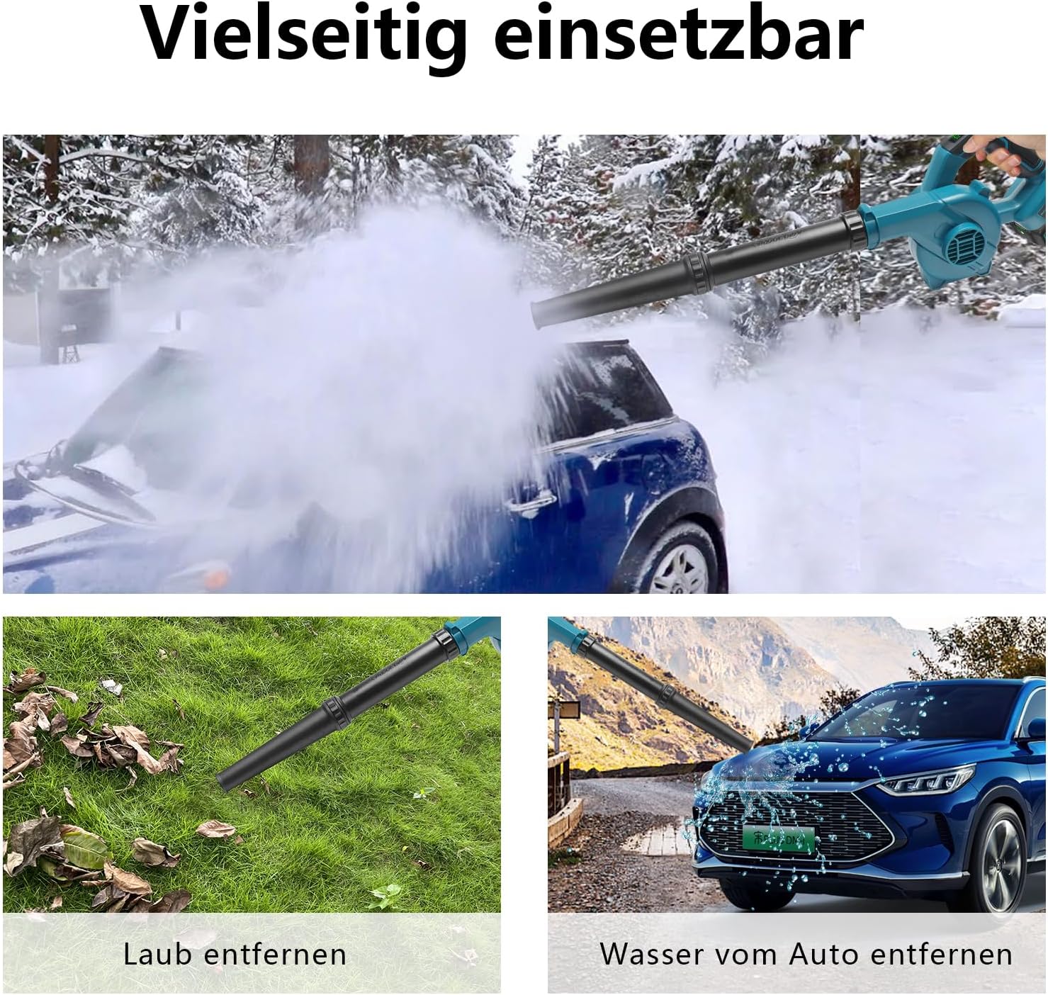 Thumbnail 3 de Waitley Akku-Laubbläser für Makita 18V-Akku (kabellos) mit 169 km/h – ohne Akku & Ladegerät
