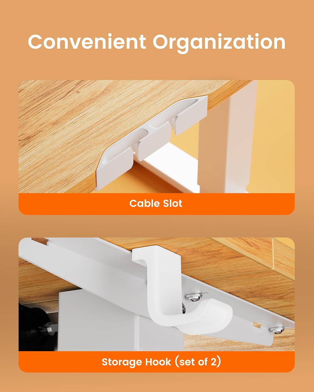 Thumbnail 6 de ErGear Electric Standing Desk 140 x 70cm with 4 Memory Presets