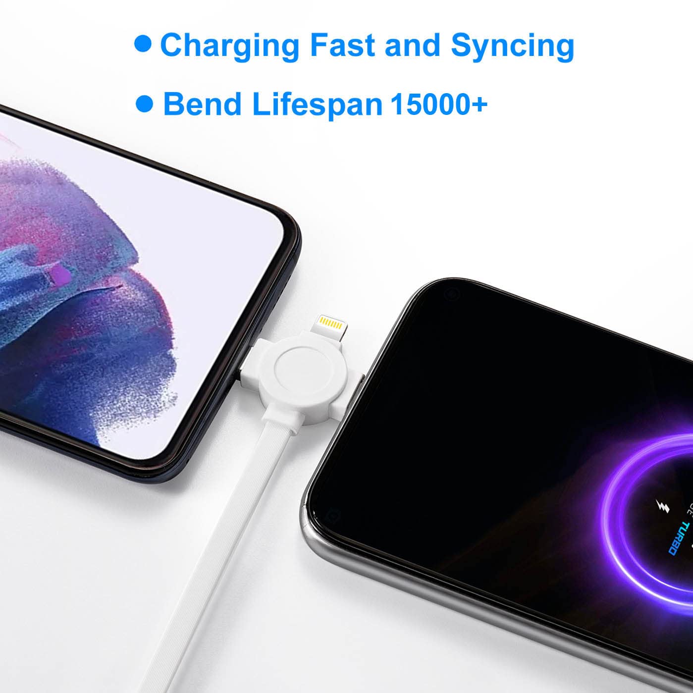 Thumbnail 1 de 3 in 1 Retractable Cable 1m