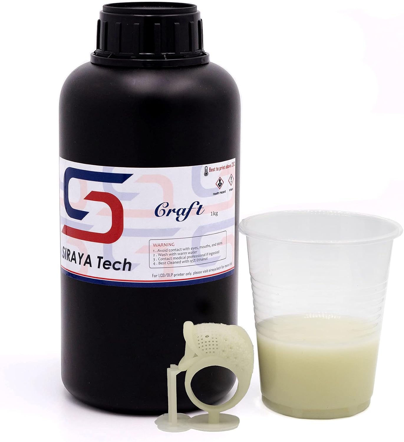 Detalle de Siraya Tech Craft 蓄光グリーン 3Dプリンター用レジン 405nm対応・1000g
