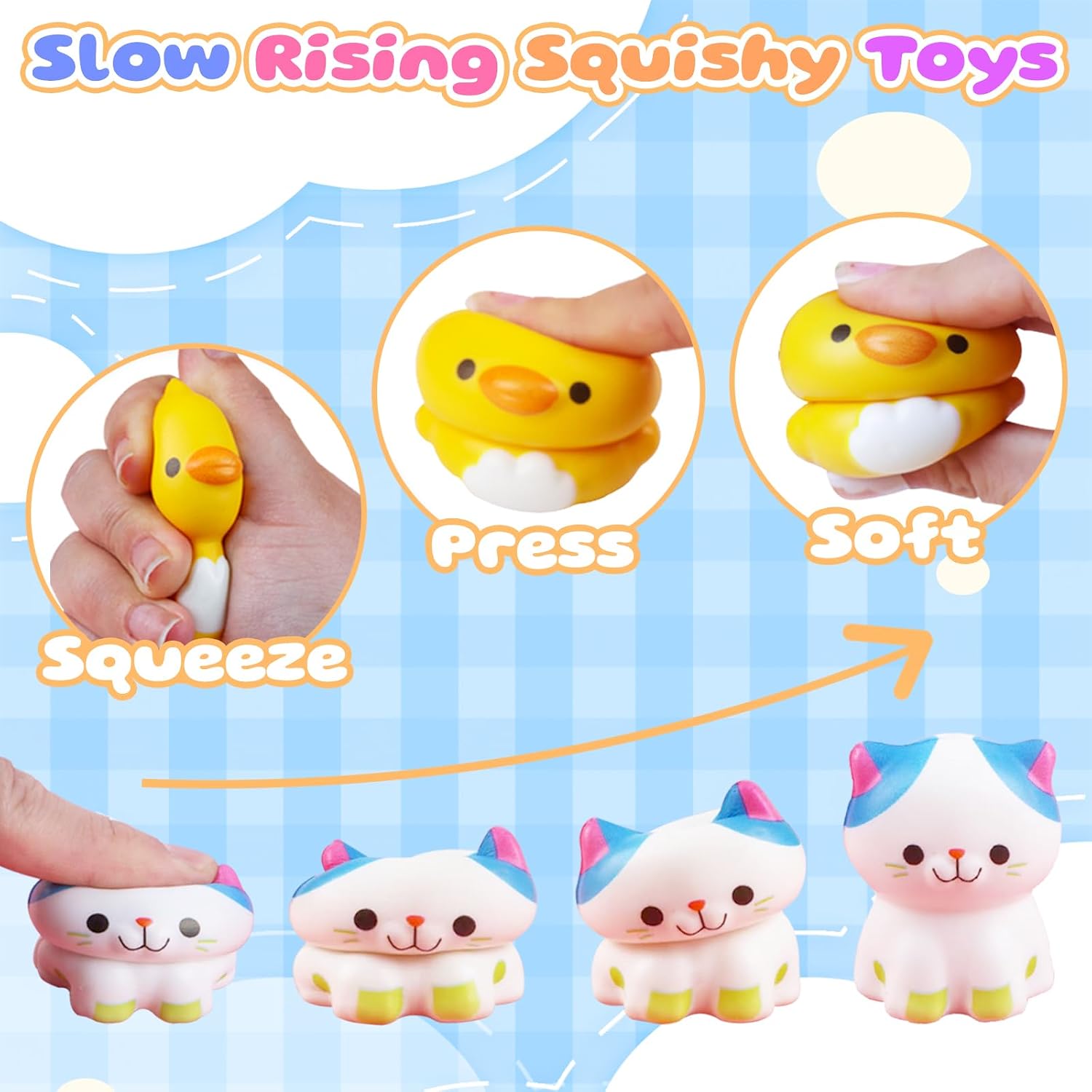 Thumbnail 2 de KissFuture Animal Squishy Toys 24-Pack