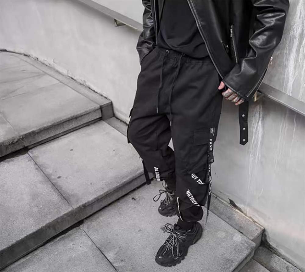 Detalle de Hello MrLin Cargo Jogger mit 6 Taschen