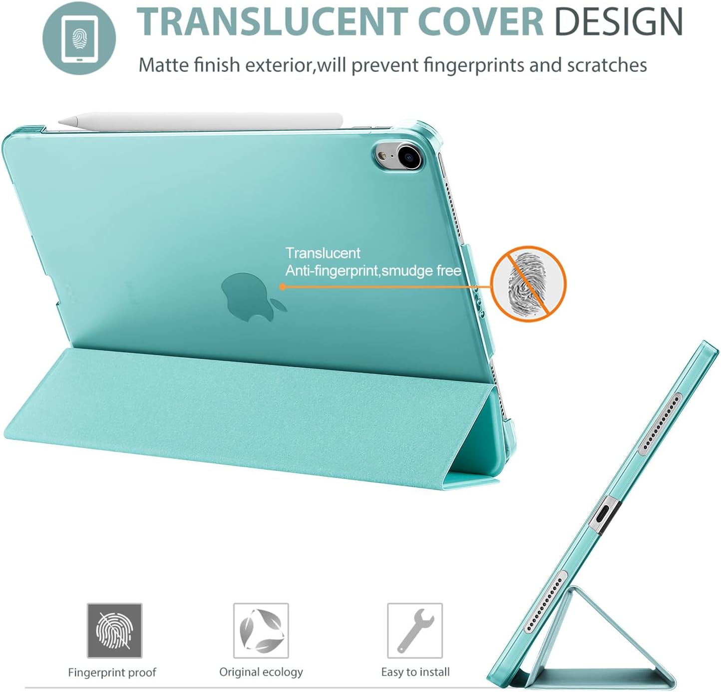 Thumbnail 3 de ProCase Hülle für iPad Air 11 Zoll M4/M3/M2 Aqua – kompatibel mit Apple Pencil, Sleep/Wake & Magnetverschluss