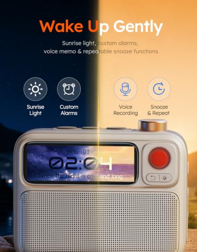 Thumbnail 3 de Divoom Flowtoo White Noise Machine, Bluetooth Speaker & Alarm Clock (White)