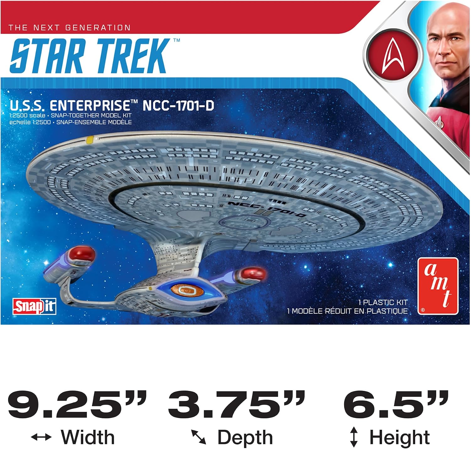 Thumbnail 4 de AMT AMT1126 新スタートレック NCC-1701D プラモデル 1/2500スケール・接着剤不要