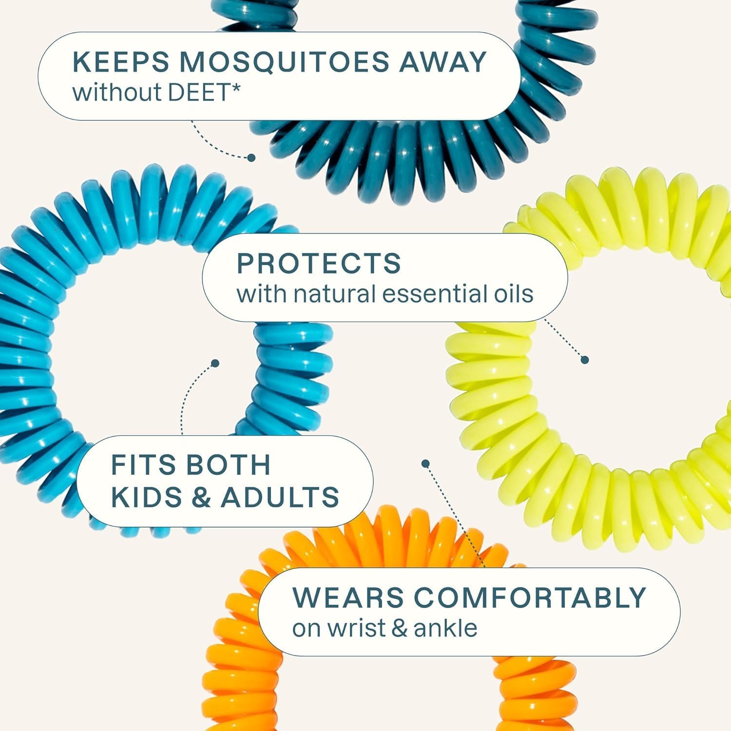 Thumbnail 2 de Cliganic 10-Pack Mosquito Repellent Bracelets