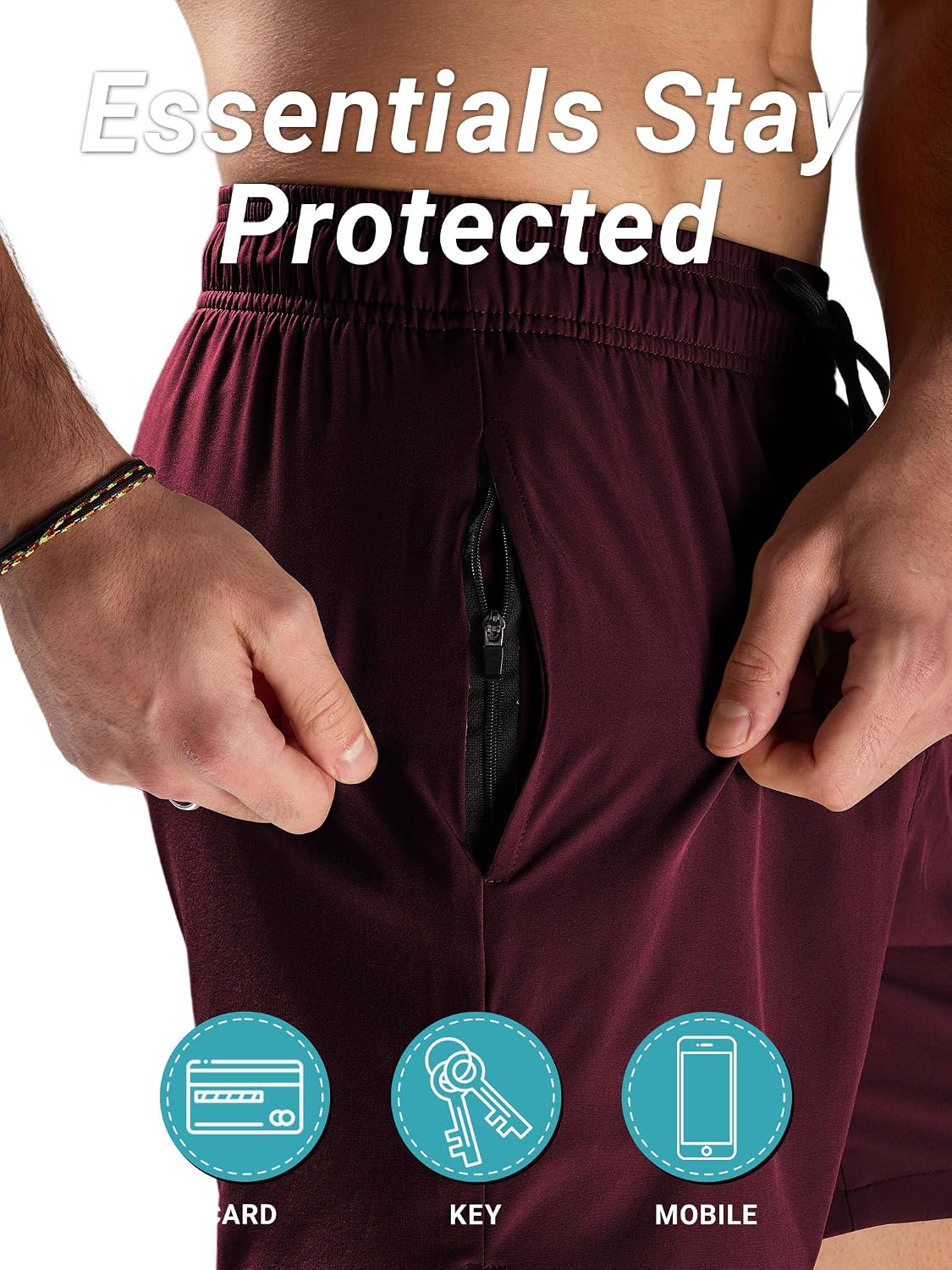Thumbnail 3 de Arcweg 2-in-1 Men’s Swim Trunks with Compression Liner and Zipper Pockets