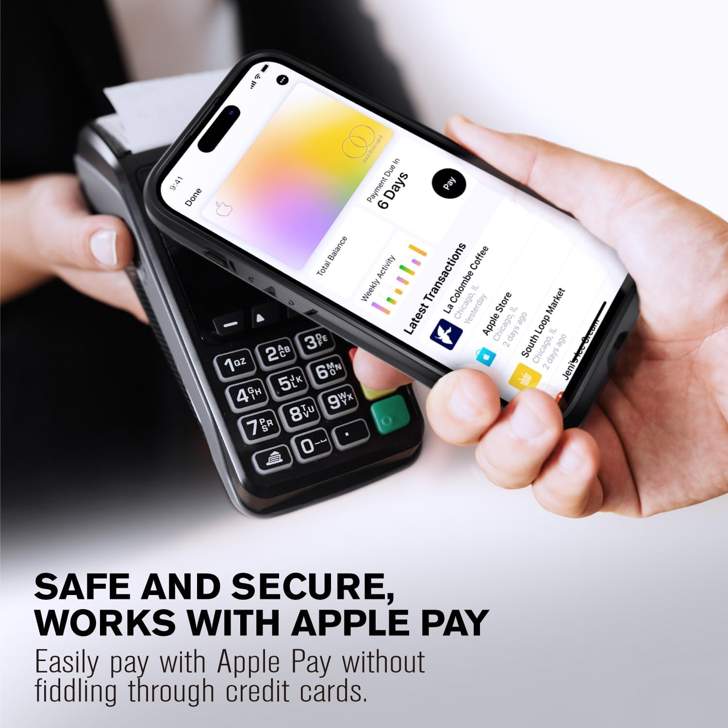Thumbnail 5 de VENA vCommute Wallet Case for iPhone 15 Pro Max: Military-Grade Protection with Hidden Card Slot