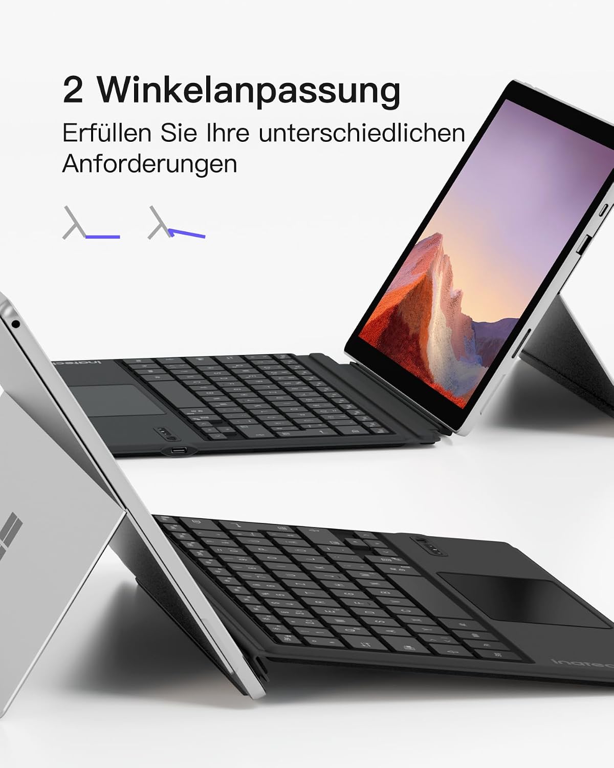 Thumbnail 5 de Inateck Surface Pro 7 Tastatur 7‑Farbenbeleuchtung