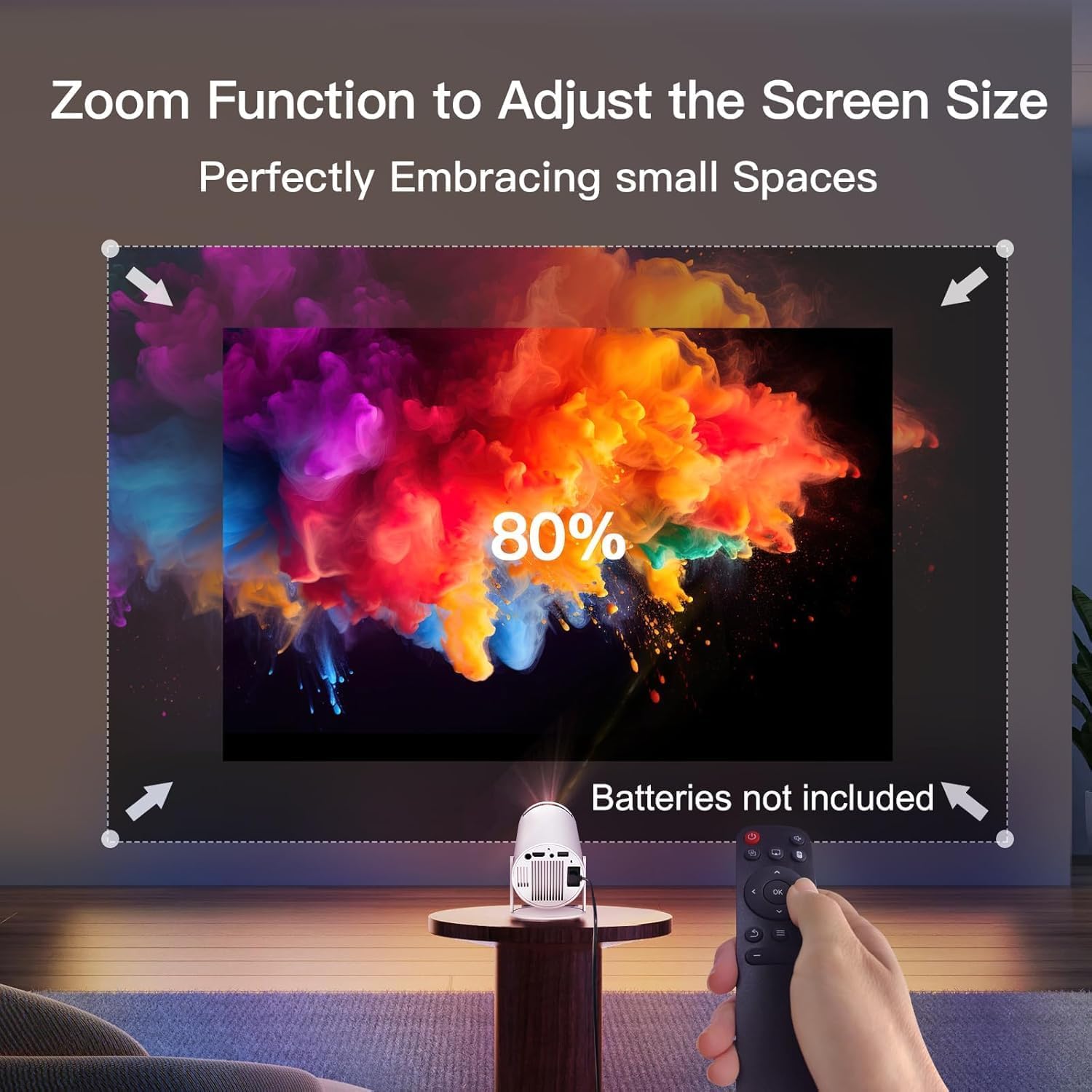 Thumbnail 4 de Mini Projector with WiFi 6 and Bluetooth