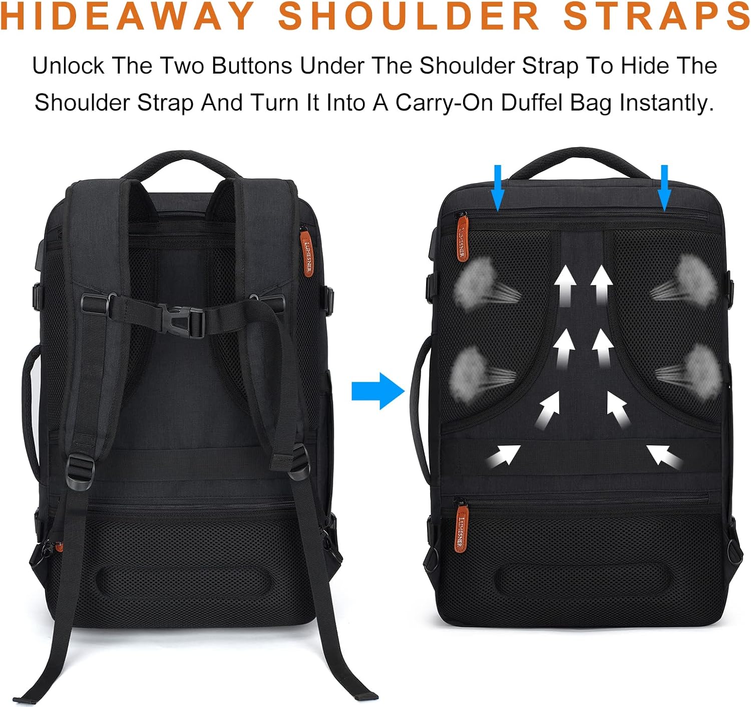Thumbnail 4 de Lumesner Carry on Backpack 40L