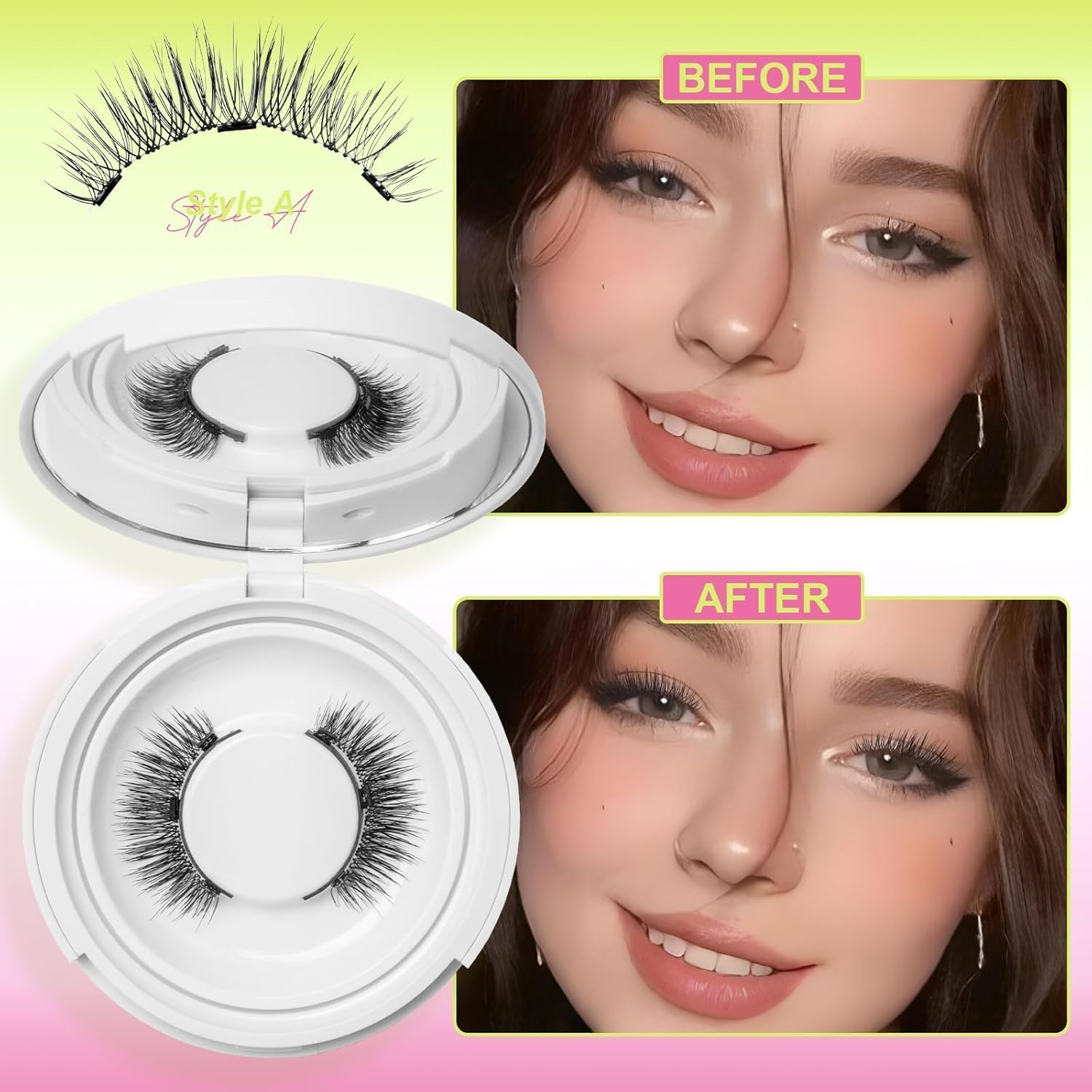 Thumbnail 5 de Strukturpaste Magnetische Wimpern – Ohne Kleber, Wiederverwendbar, Natürlicher Look