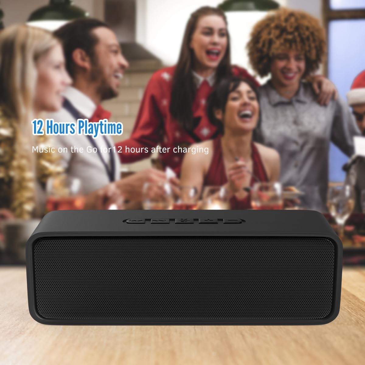 Thumbnail 3 de Kolaura Portable Wireless Speaker (2‑Pack) | Bluetooth 5.0, 12h Playtime, 1500mAh, FM Radio