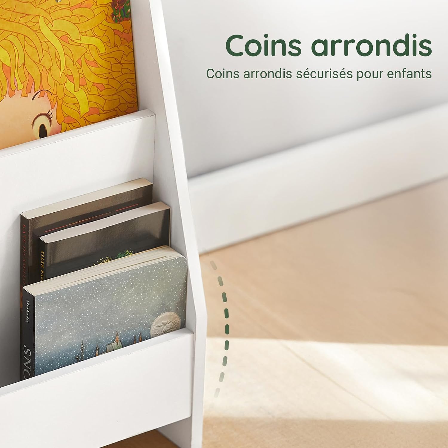 Thumbnail 6 de SoBuy KMB32-W bibliothèque enfant 80x30x88 cm