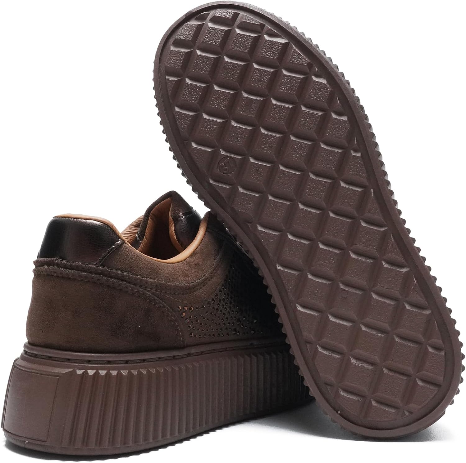 Thumbnail 4 de JOMIX plateausneakers voor dames met strass, pailletten en zool van 4 cm