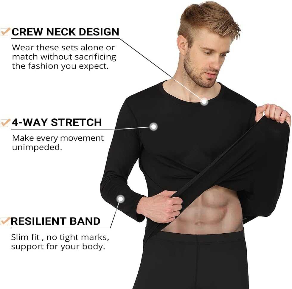 Detalle 2 de HEROBIKER Long Johns Thermal Ski Underwear ⚙