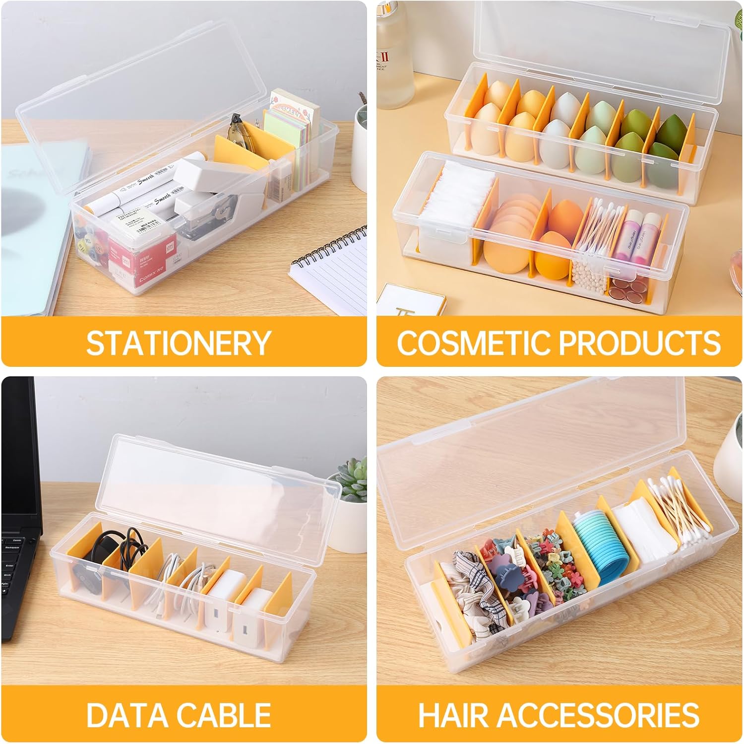 Detalle 2 de PAVSTINE Cable Management Box with Lid 7 Compartment