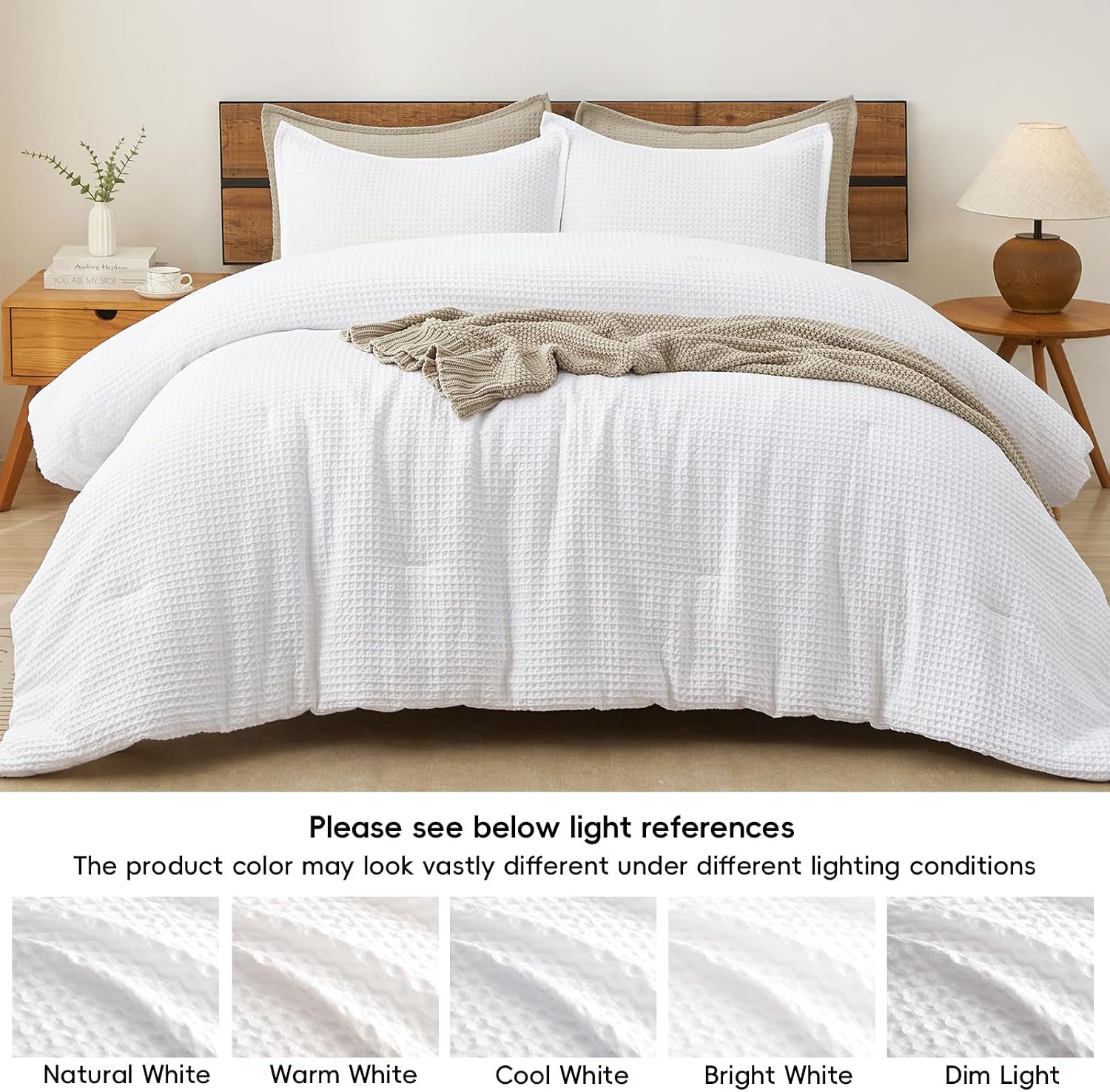 Thumbnail 6 de PHF Waffle Comforter Set King