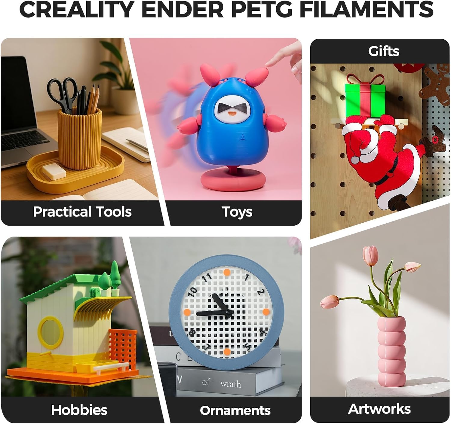 Thumbnail 6 de Creality Ender PETG Filament 1,75 mm (1 kg), 1,75-mm-Druckmaterial für FDM-Drucker