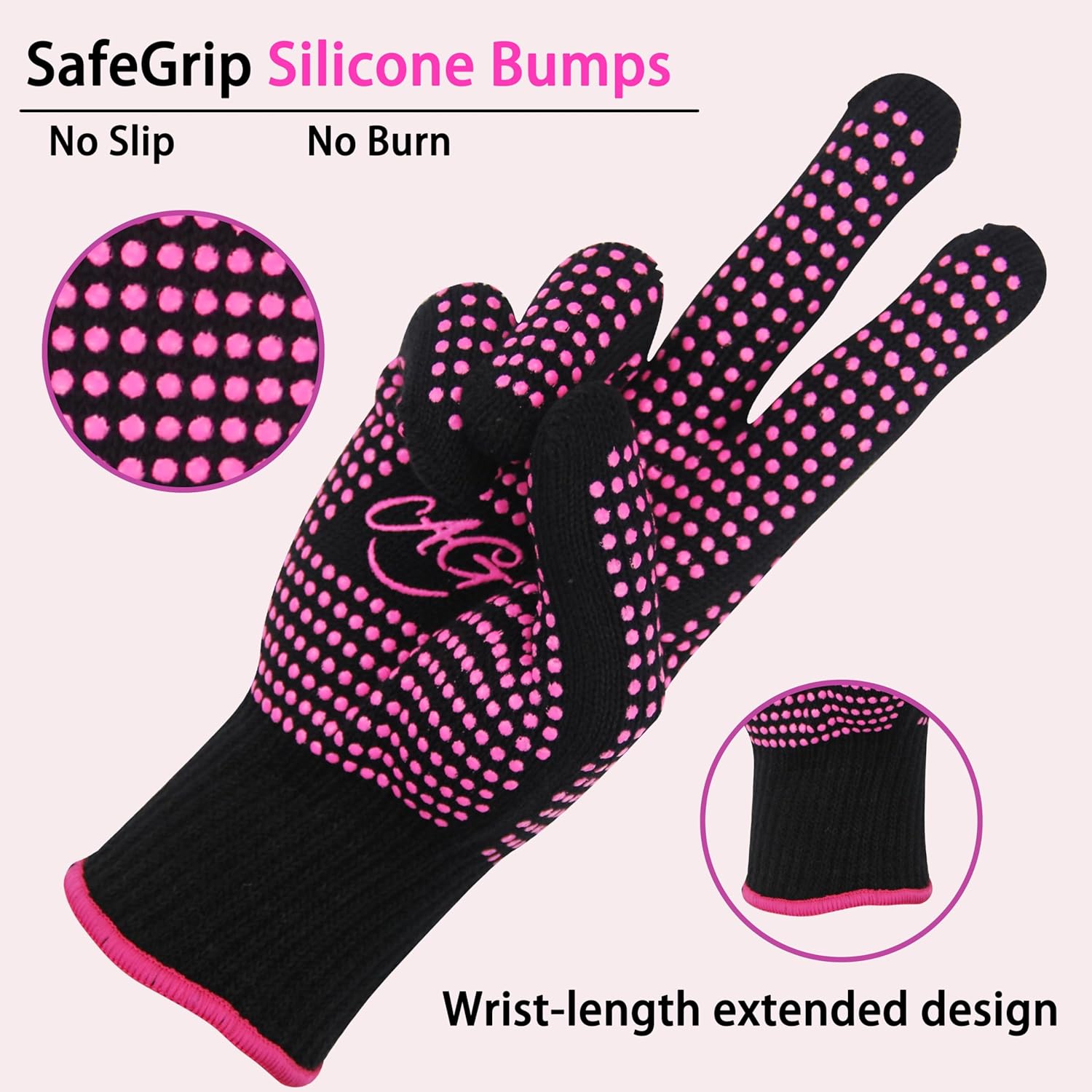 Thumbnail 3 de ANGENIL Hitzeschutz-Handschuhe mit Silikon 2er